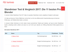 Tablet Screenshot of fb-vertrieb.de